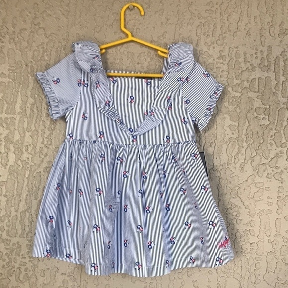 Tommy Hilfiger Floral Stripe Print Tunic Top - Picture 1 of 11